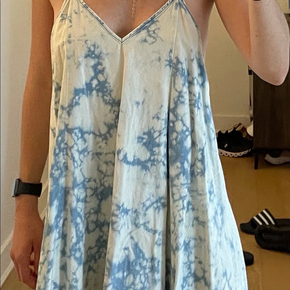 Blue tie dye dress from LF